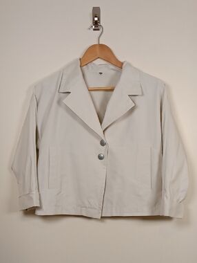 Cop.Copine Cropped Boxy Balero Jacket / Mini Trench